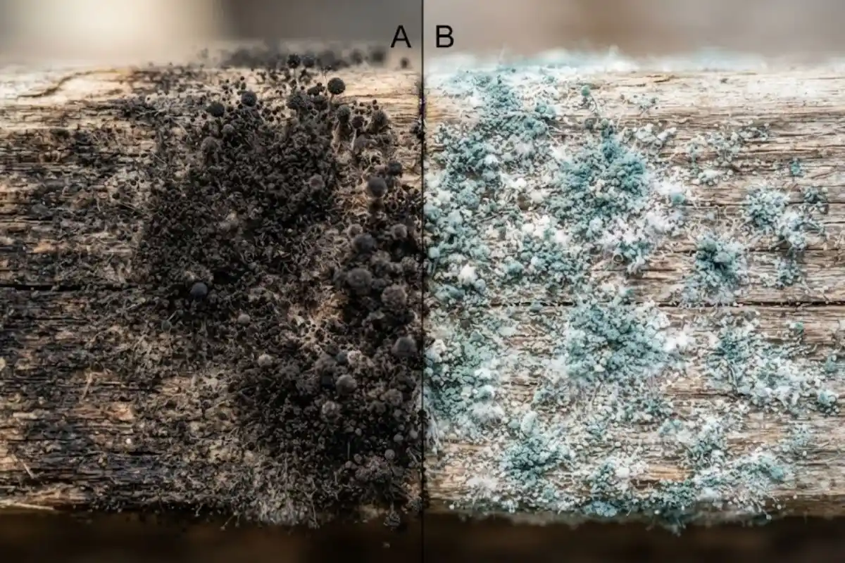 Comparison of different mold growth types