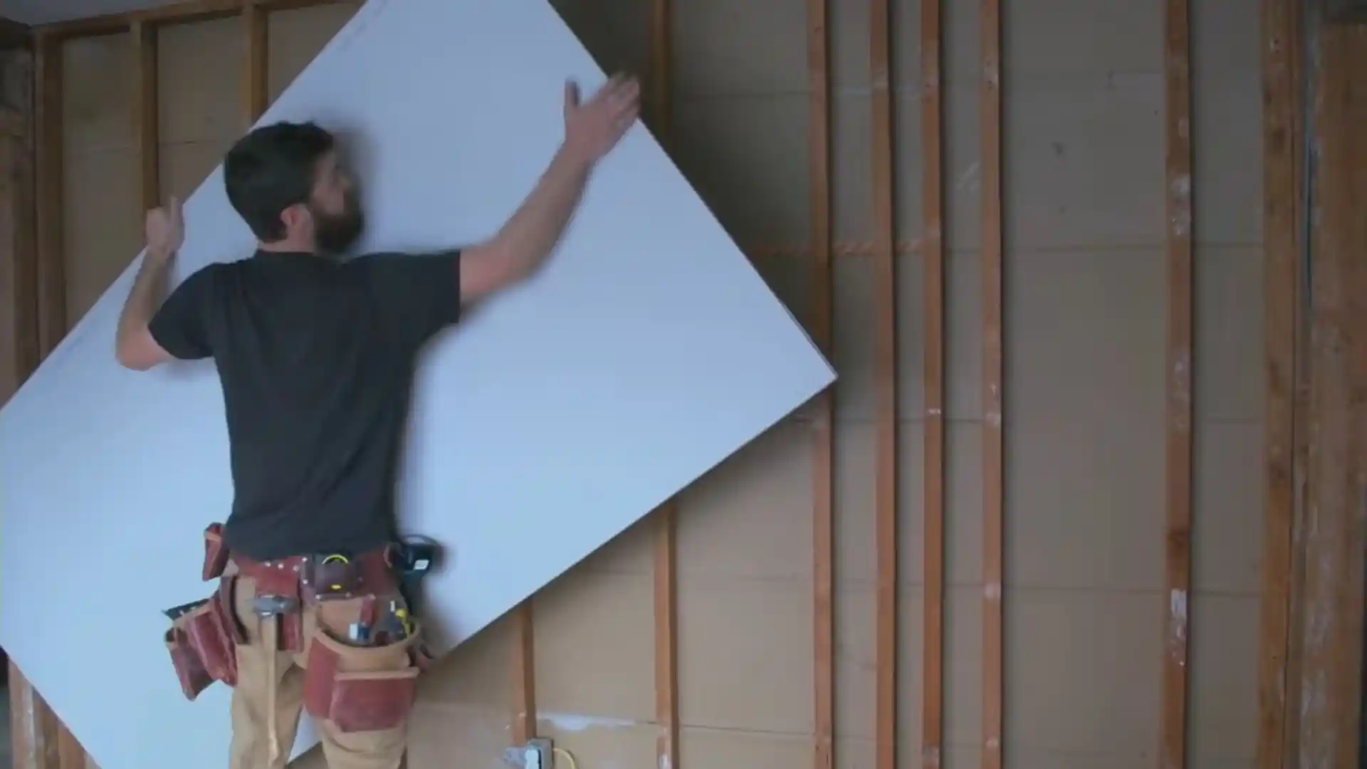 Mold damage repair with new drywall installation in Montgomery Village, MD