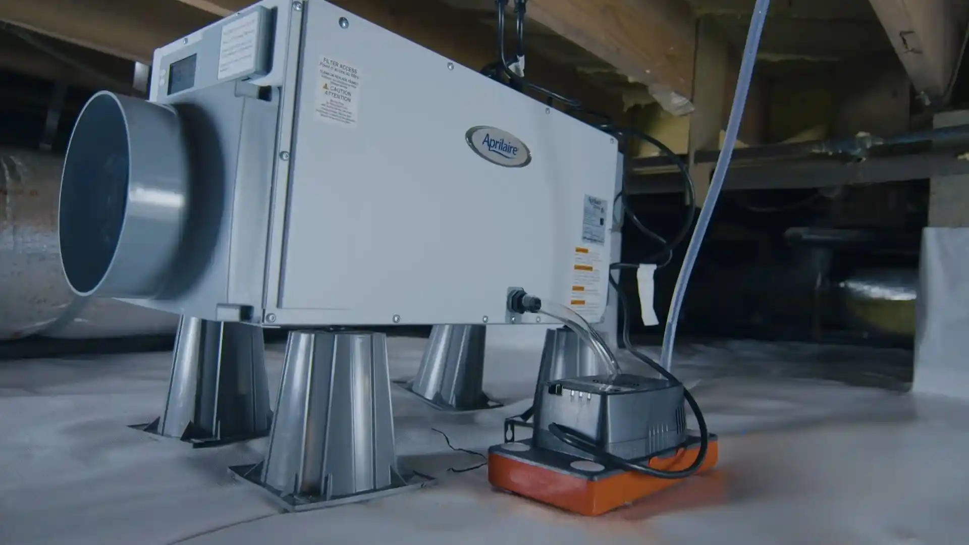 Flooded basement cleanup with air movers and dehumidifiers in Montgomery Village, MD